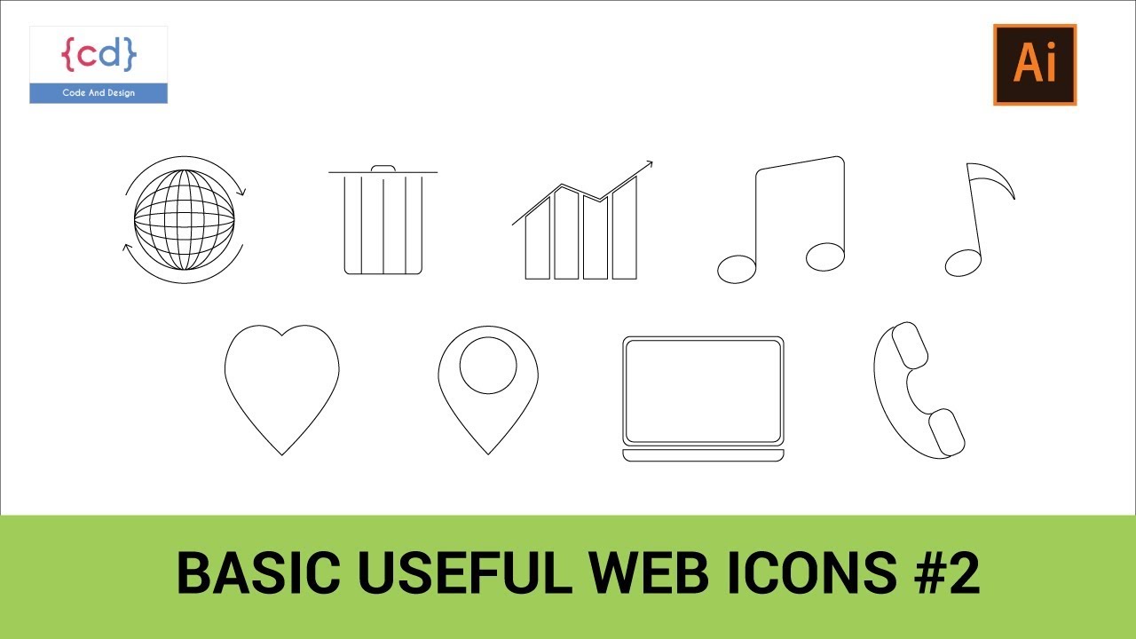 1280x720 How To Create Popular Web Icon In Adobe Illustrator Icon For Ui