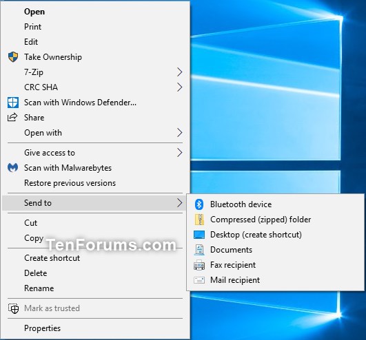 531x494 Change Send To Bluetooth Device Icon In Windows Tutorials