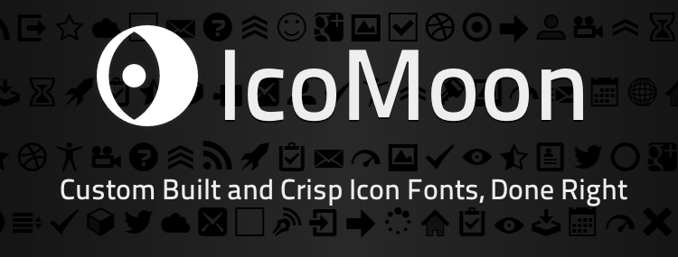 750x285 Icomoon Custom Built And Crisp Icon Fonts, Done Right Design