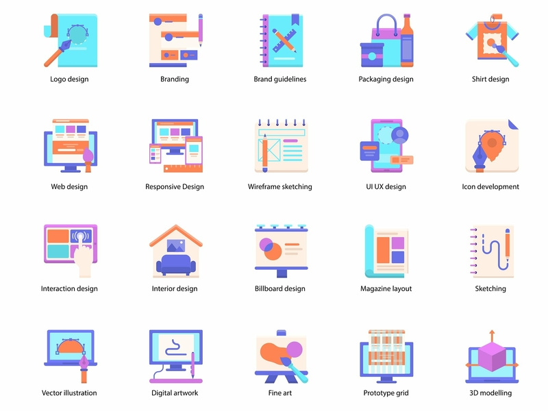 800x600 Creative Design Icons