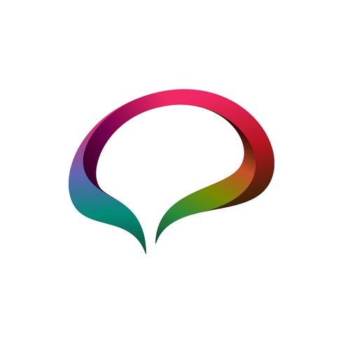 490x490 Speech Bubble Shaped Brain Creative Icon