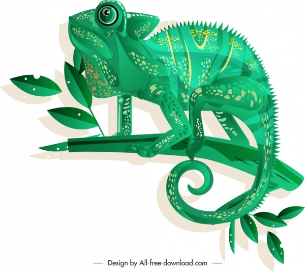 600x534 Chameleon Creature Icon Dark Green Sketch Free Vector In Adobe