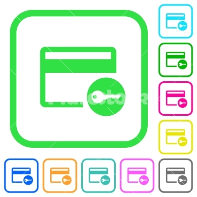 400x400 Credit Card Access Vivid Colored Flat Icons