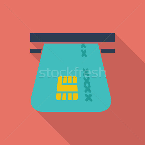 600x600 Credit Card Single Flat Icon Vector Illustration Oleksii
