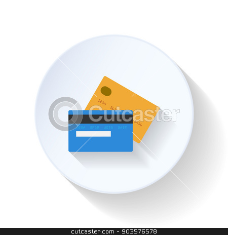 450x464 Credit Cards Flat Icon Stock Vector