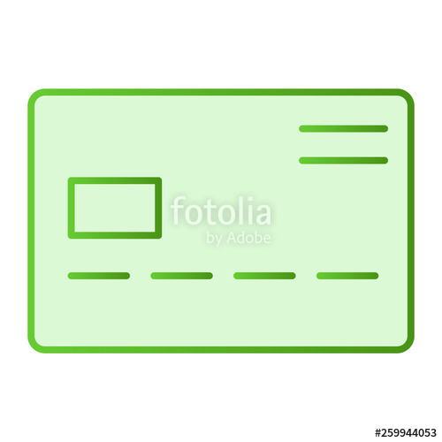 500x500 Plastic Card Flat Icon Credit Card Green Icons In Trendy Flat