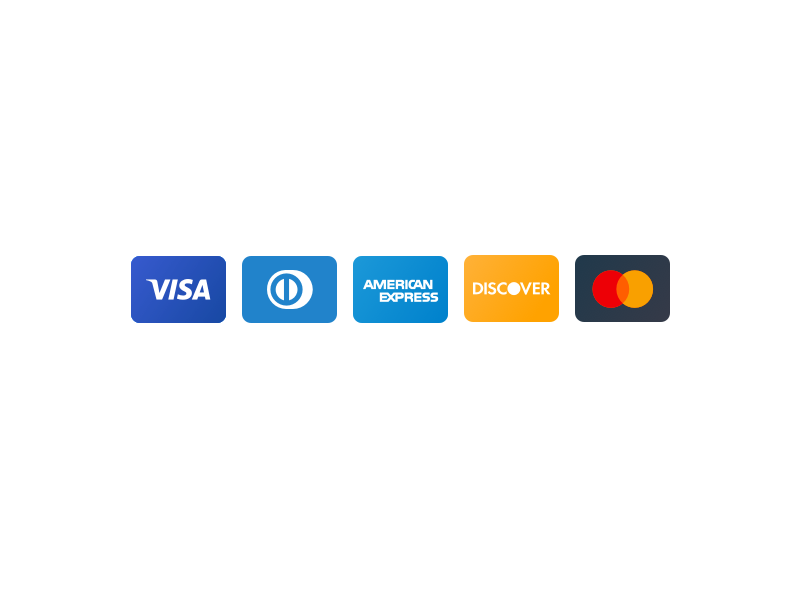 800x600 Vector Credit Card Icons