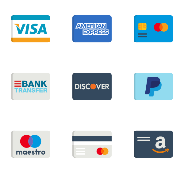600x564 Credit Card Icon Packs