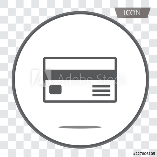 Credit Card Icon Vector Isolated On Transparent Background 500x500 Credit Card Icon Vector Isolated On Transparent Background