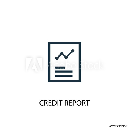 500x500 Credit Report Icon Simple Element Illustration Credit Report