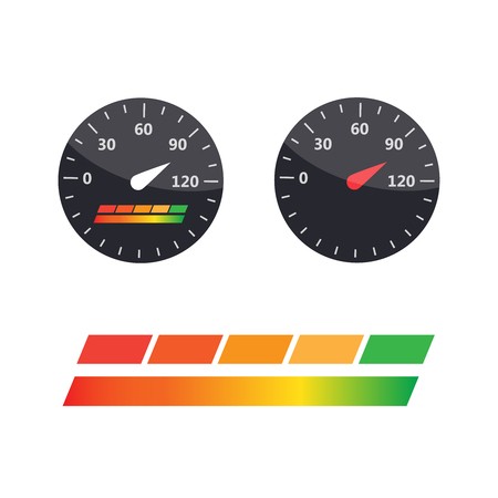 450x450 Gauge Icon Credit Score Indicators And Gauges Vector Set Score