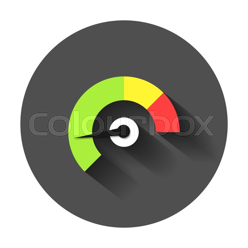 800x800 Meter Dashboard Icon In Flat Style Stock Vector Colourbox