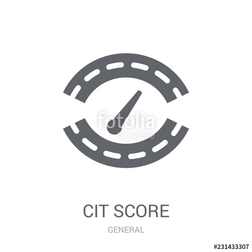 500x500 Credit Score Icon Trendy Credit Score Logo Concept On White