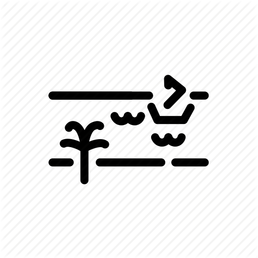 512x512 Creek, Geography, Landform, River, Riverbank, Stream, Watercourse Icon