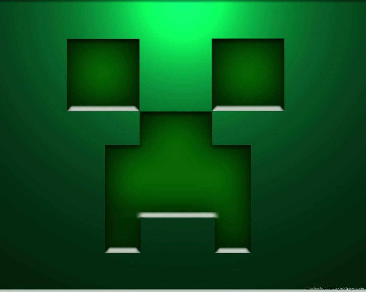 1280x1024 Minecraft Creeper Icon