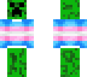 288x256 Trans Icon Creeper Minecraft Skin