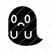 Ghost Sad Icon 168x168 Ghost Sad Icon