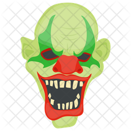 Creepy Clown Icon Of Flat Style 256x256 Creepy Clown Icon Of Flat Style