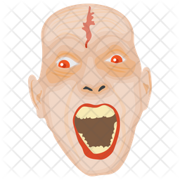Creepy Face Icon Of Flat Style 256x256 Creepy Face Icon Of Flat Style