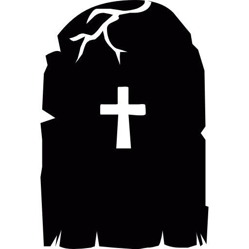 Cross On A Creepy Headstone For Halloween Icons Free Download 512x512 Cross On A Creepy Headstone For Halloween Icons Free Download