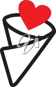 225x350 Crepe Icon Design With Heart Shape, Supported