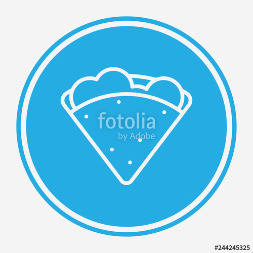 500x500 Crepe Vector Icon Sign Symbol Stock Image And Royalty Free Vector