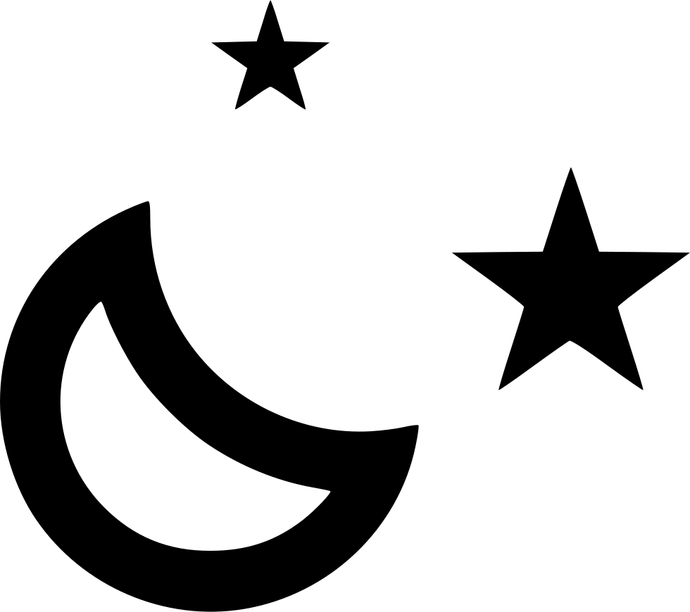 980x870 Crescent Moon Stars Evening Png Icon Free Download