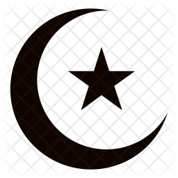 256x256 Crescent Moon Icon Of Glyph Style