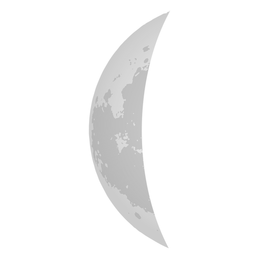 512x512 Crescent Moon Realistic Icon
