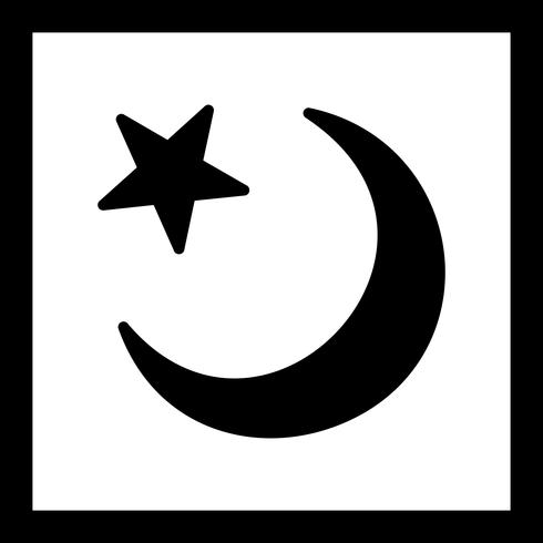 490x490 Vector Crescent Moon Icon
