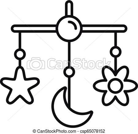 450x438 Baby Crib Toy Icon, Outline Style Baby Crib Toy Icon Outline
