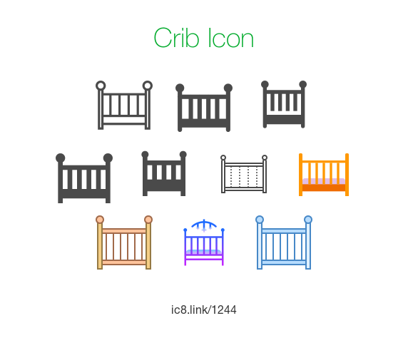 572x495 Crib Icon