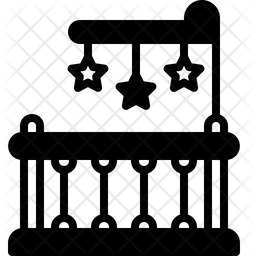 256x256 Crib Icon Of Glyph Style