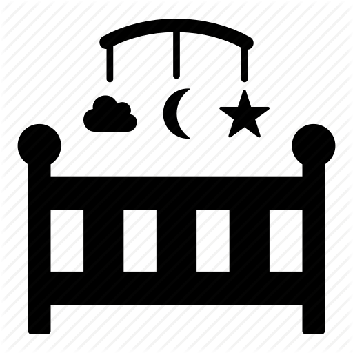 512x512 Baby, Baby Bed, Baby Crib, Crib, Newborn Icon