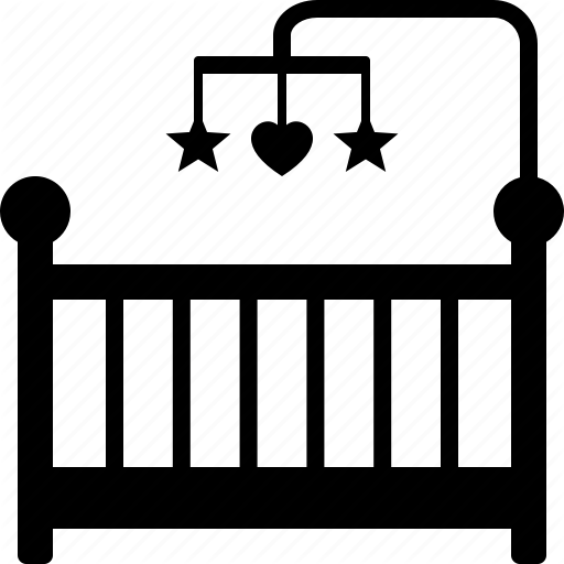 512x512 Baby, Bed, Cot, Cradle, Crib, Infant, Toddler Icon