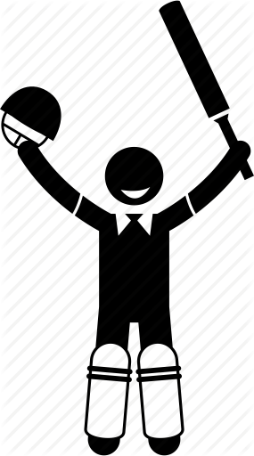 285x512 Cricket, Happy, Player, Success Icon