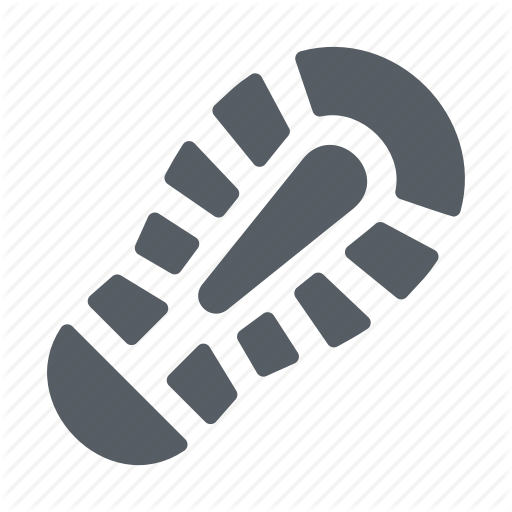 512x512 Crime, Evidence, Investigation, Print, Scene, Shoe Icon