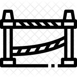 256x256 Crime Scene Icon Of Line Style