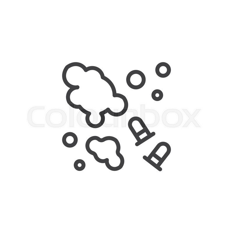 800x800 Crime Scene Outline Icon Linear Style Stock Vector Colourbox