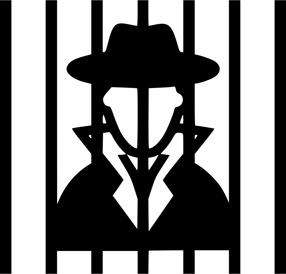 980x940 Criminal Behind Bars Png Icon Free Download