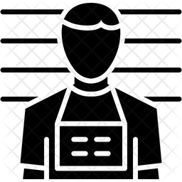 256x256 Criminal Icon Of Glyph Style