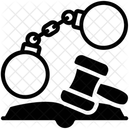 256x256 Criminal Law Icon Of Glyph Style