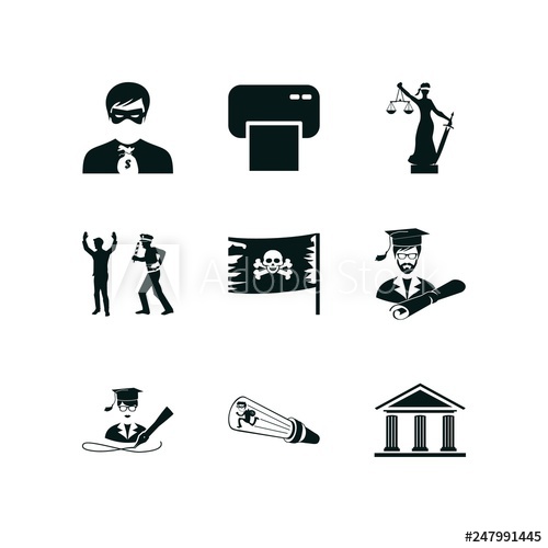 500x500 Criminal Icon Set Jolly Roger Icon And Robber Icon Vector Icons