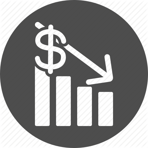 512x512 Crisis, Decrease, Default, Fail, Fall, Recession, Sales Icon