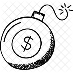 256x256 Financial Crisis Icon Of Doodle Style