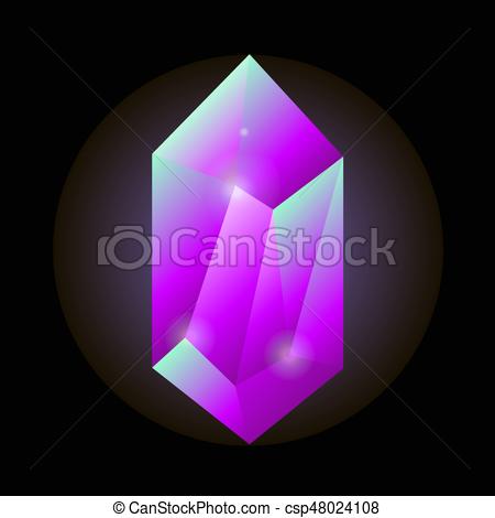 450x470 Pierre, Cristal, Vecteur, Gemme, Ou, Gemme, Rose