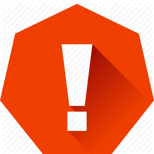 512x512 Alert, Aware, Critical, Exclaimation Mark, Heptagonal, Notify
