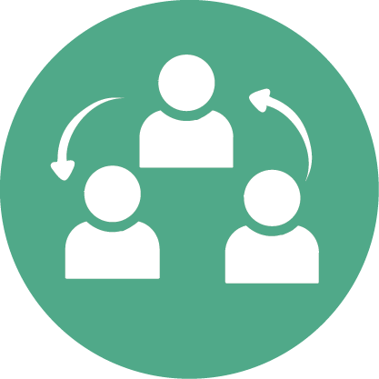 Orange Circle White Crm Icon 417x417 Orange Circle White Crm Icon