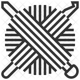 256x256 Crochet Icon Of Line Style