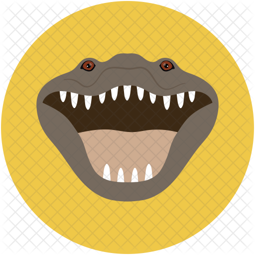 512x512 Crocodile Icon Of Flat Style